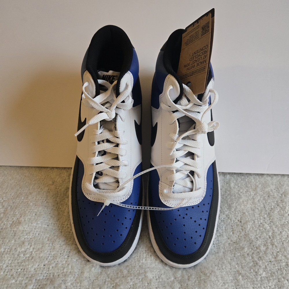 Men’s Nike Court Vision Mid Shoe-Royal Blue/White/Black Size 11 Brand New WT - Picture 11 of 12